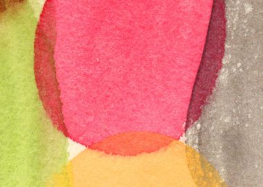 ジェラートのフレーバーをイメージした水彩で描いた模様イラスト